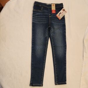 Kids Pant, Girls Levi's Jeggings, 6X Reg, Blue Denim